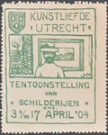711721 Sluitzegel van het Schilder- en Teekenkundig Genootschap “Kunstliefde”, Gebouw voor Kunsten en Wetenschappen te ...